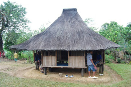“Uma-lulik” o casa sagrada en Maubara, distrito de Liquiça